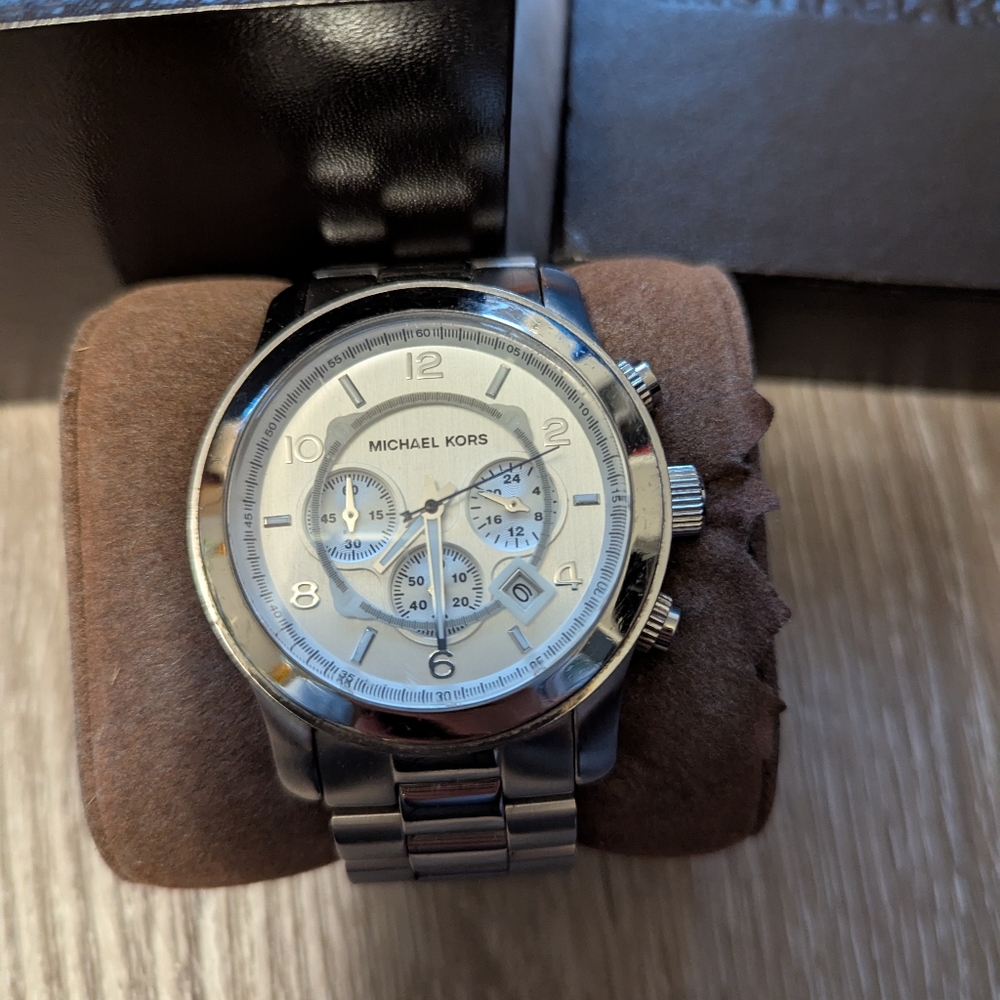 Michael kors men's silver mk 8086